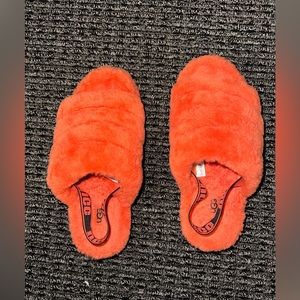 Women’s orange US 7 Ugg Fluff Yeah Slipper